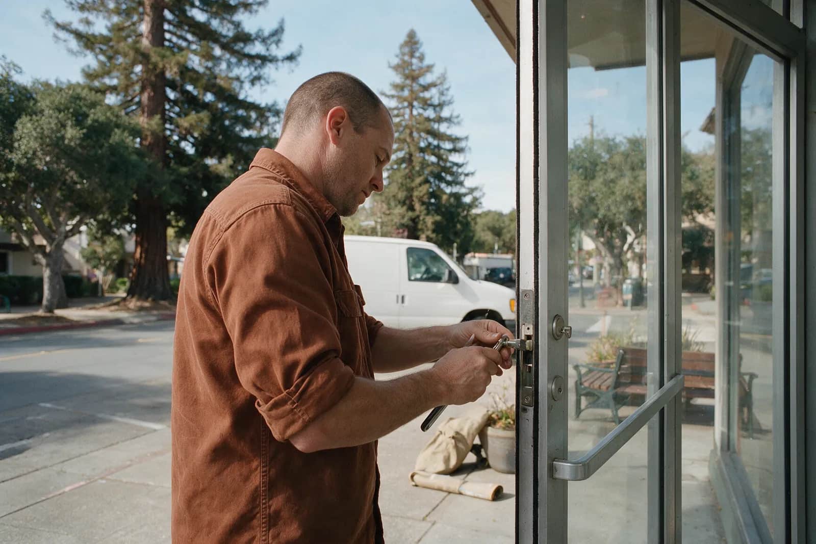 Storefront Door Locks in Redwood City by Sequoia Lock & Key